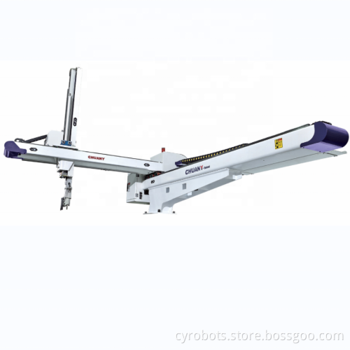 High Speed Injection Mould Machine Robot Arm for Thin Wall Container Packing in Frozen Storage